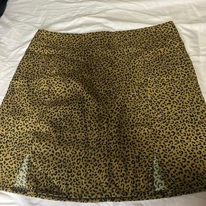 Cheetah print skirt